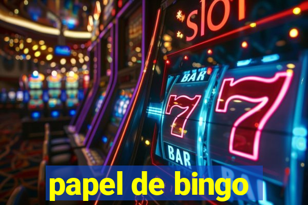 papel de bingo